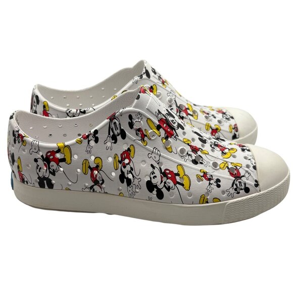 Native Shoes Jefferson Mickey Mouse Print Slip-On Sneakers Kids J3 - Picture 2 of 7